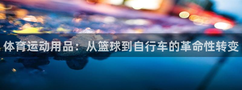 球王会体育：体育运动用品：从篮球到自行车的革命性转变